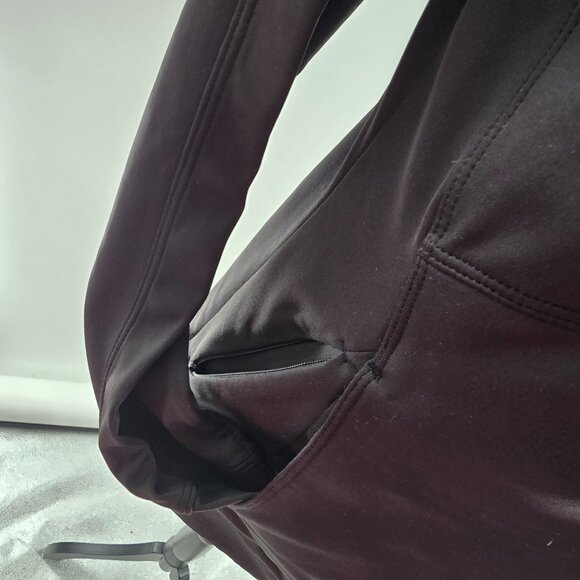 Athleta Stowe Hoodie Women's‎  XS Black Balaclava Pullover Zip Pocket Athleisure - Picture 5 of 12